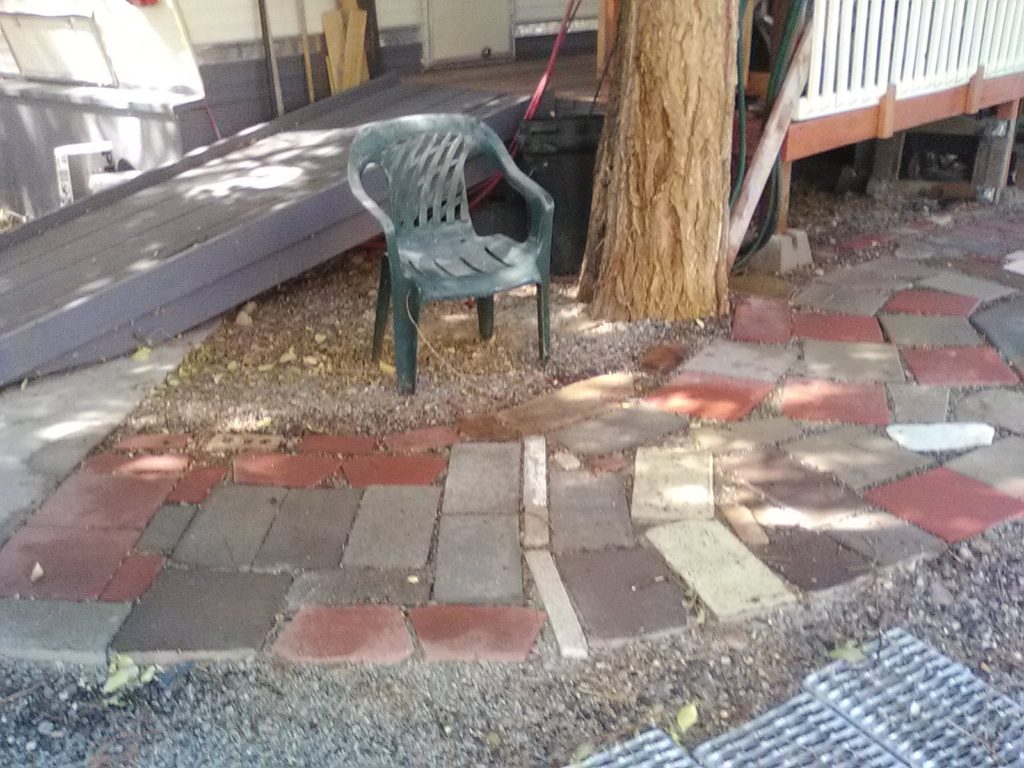 Brick-A-Brack Scrounged Walkway